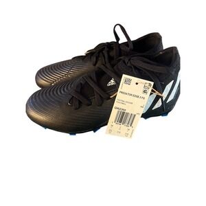 Adidas Predator Edge.3 FG‎ Soccer Football Cleats - Kids Black / White 2.5Y